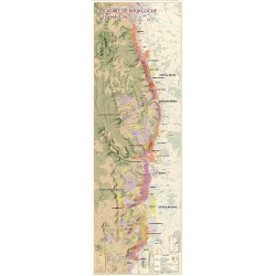 Map of Vineyards in Bourgogne