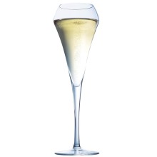 Open Up Glas Champagner