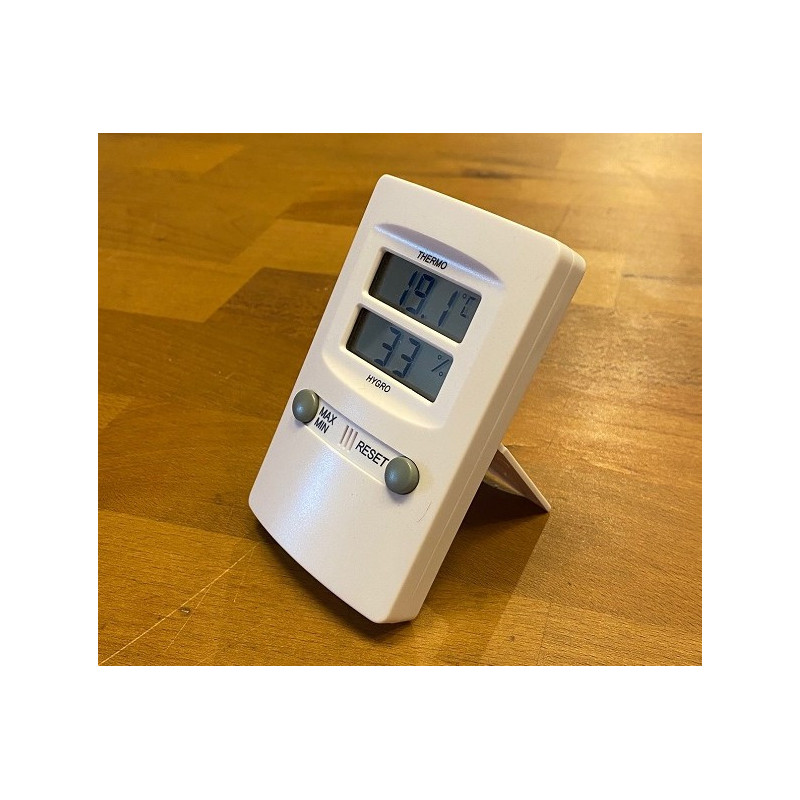 Lot De 6 Thermomètres-hygromètres Analogiques Ronds - Facile à Lire - Pour Chambre, Bureau, Garage, Bébé