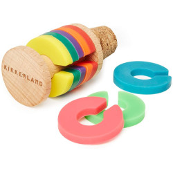 Glas Markierer "Regenbogen + Kork"