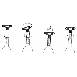 Corkscrew Bilame chrome