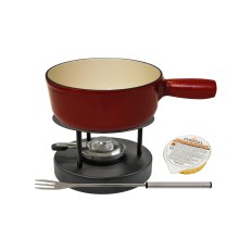 Set Fondue Rustic Rouge 19 cm