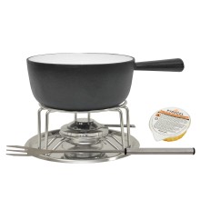 Fondue Set Modern Black