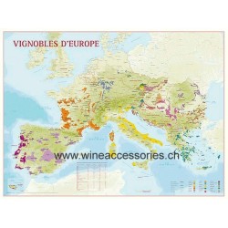 Carte des Vignobles d'Europe