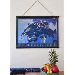 Scratch-off "Map of Swiss vineyards"