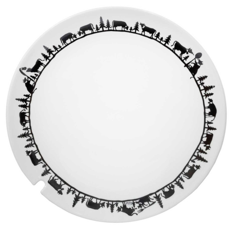 Fondue Plates Crazy Cow