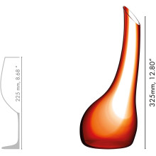 Riedel decanter "Cornetto Orange"