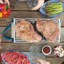 Barbecue de table Bleu