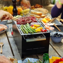 Barbecue de table Bleu
