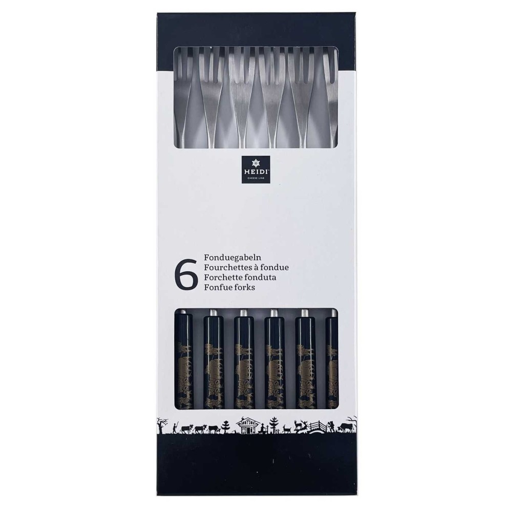Fondue forks Appenzell Gold