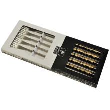 Fondue forks Appenzell Gold