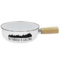 Caquelon Fondue Calling emailliert 21cm