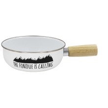 Caquelon Fondue Calling emailliert 21cm