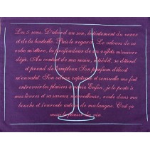 6x Platzsets Bordeaux