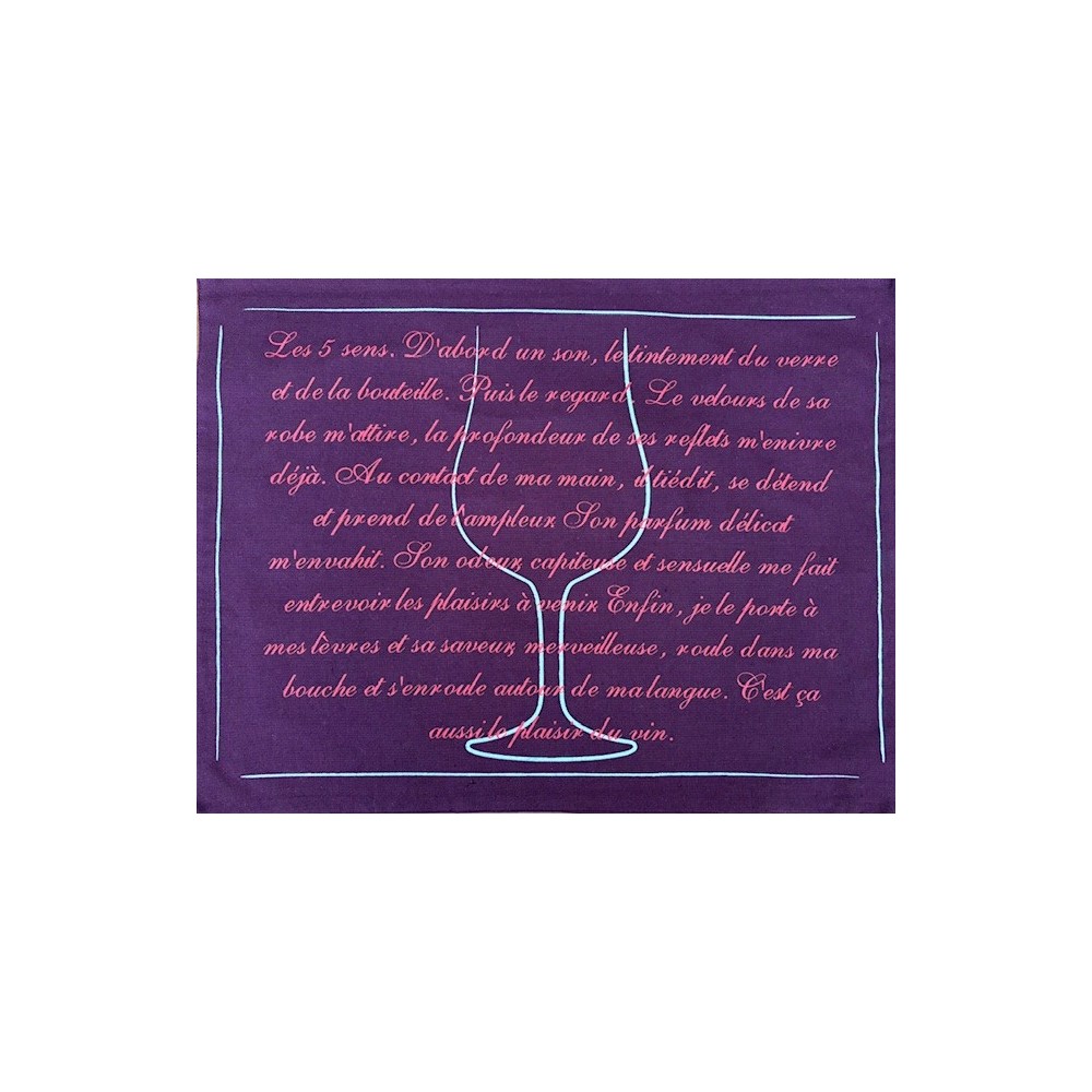 6x Placemat Bordeaux