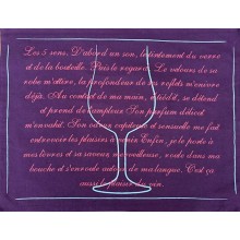 6x Set de table Bordeaux