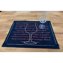 6x Placemat Black