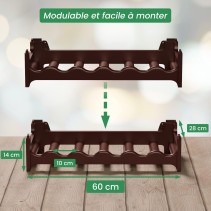 Modular bottle rack "TO BE COLLECTED"