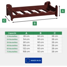 Modular bottle rack "TO BE COLLECTED"