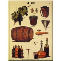 Plaque Métal Le Vin