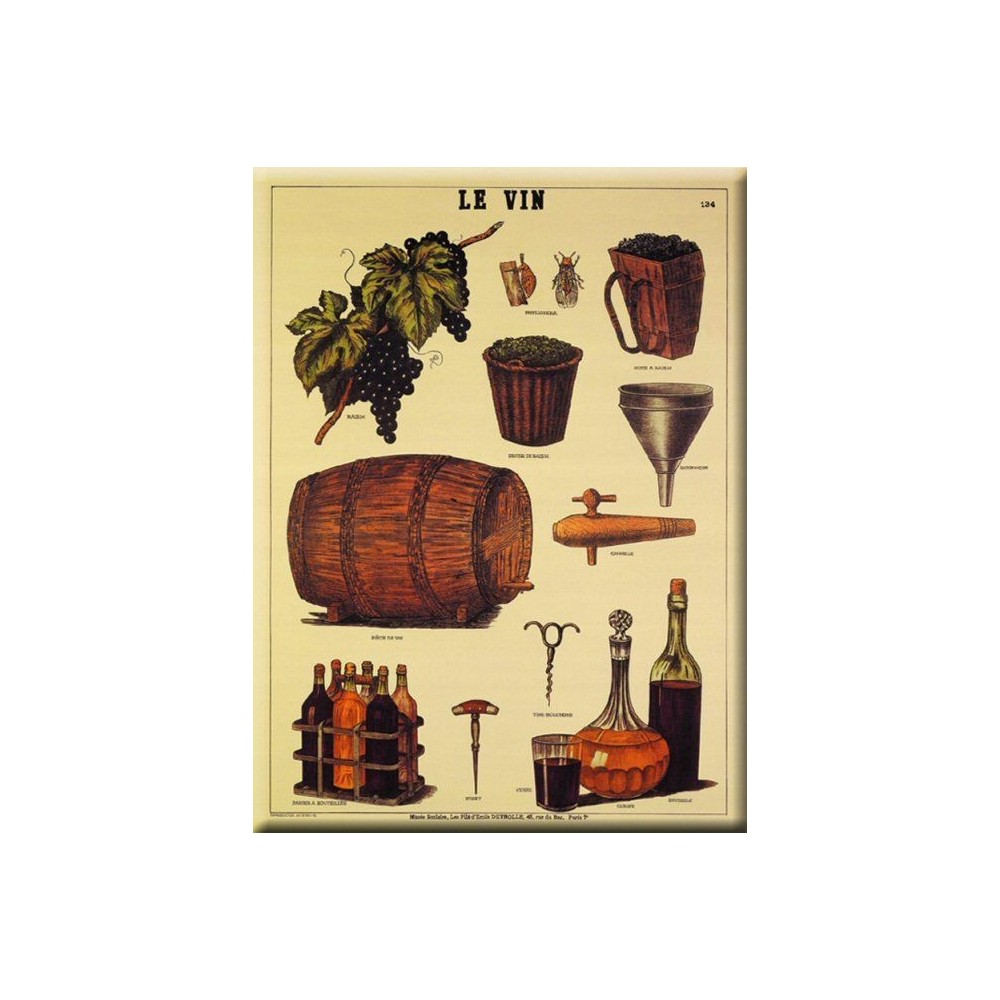 Plaque Métal Le Vin