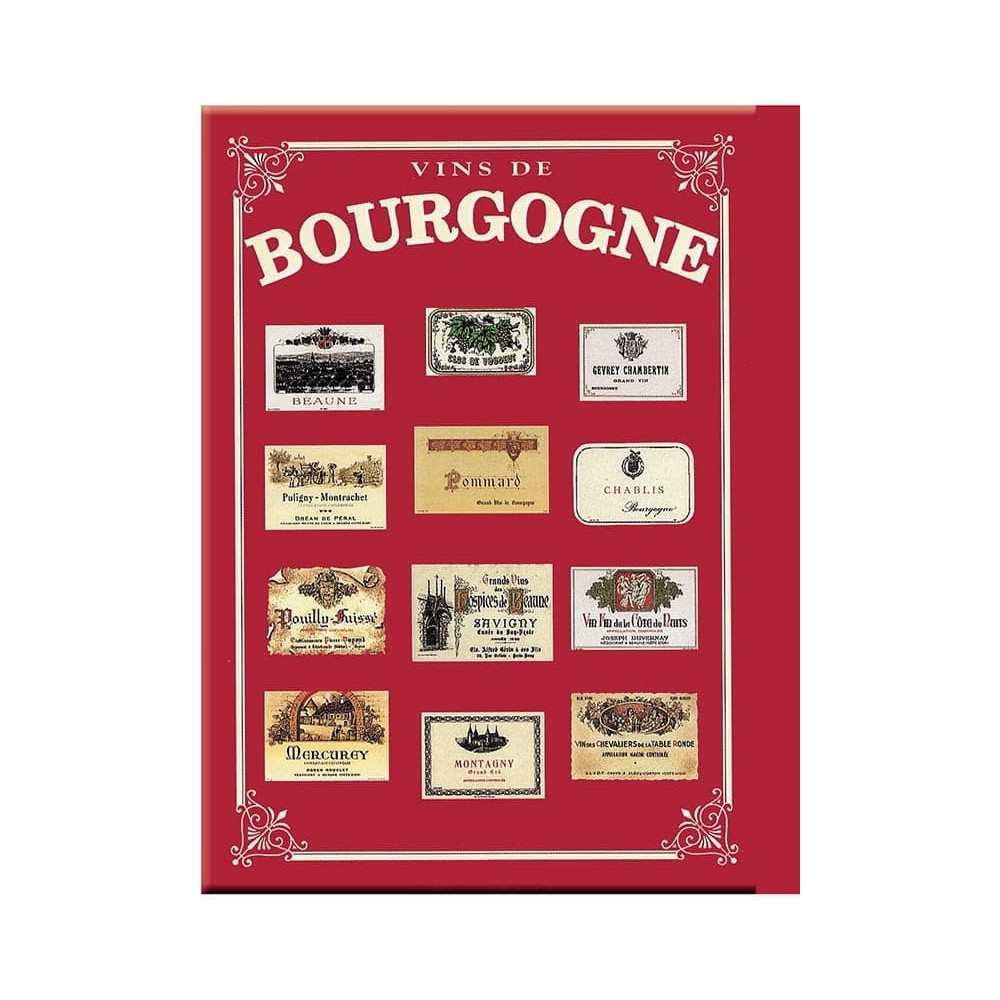 Plaque Métal Bourgogne