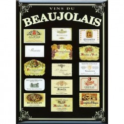 Plaque métallique 30 x 40 cm "Beaujolais"