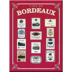 Metal plate 30 x 40 cm "Bordeaux"