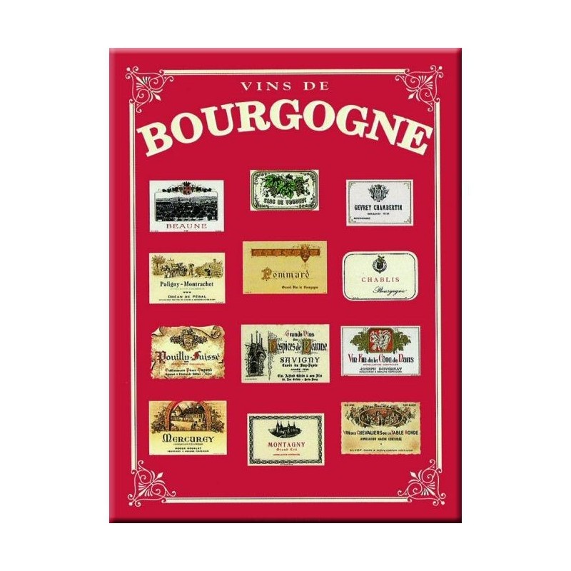Plaque métallique 30 x 40 cm "Bourgogne"